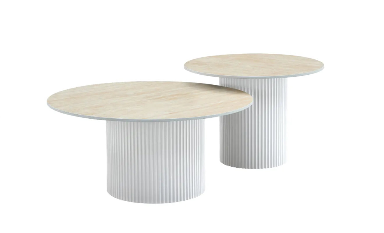 LOT DE 2 TABLES BASSES GIGOGNES « MINA »