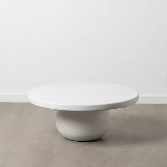 TABLE BASSE RONDE  "WHITE"